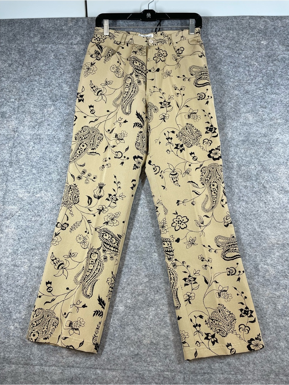 Vintage Barry Bricken Silk Blend Floral Paisley Pants Size 4 Boho Festival Chic - Picture 2 of 16